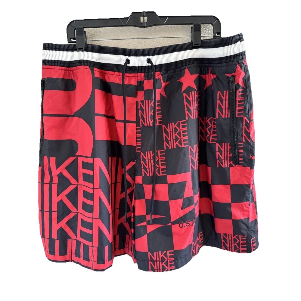 Nike NSW Shorts Men's Size XXL Scorpion All Over Print Black Red Graffiti Style